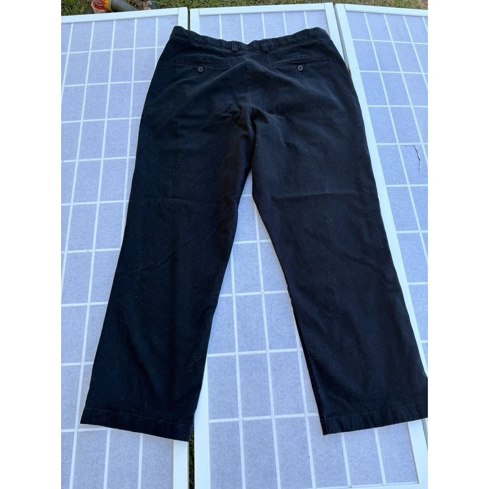 Duluth Class‎ Act Relaxed Fit Wrinkle Fighter Stretch Blk Chino Pants Mens 38x30